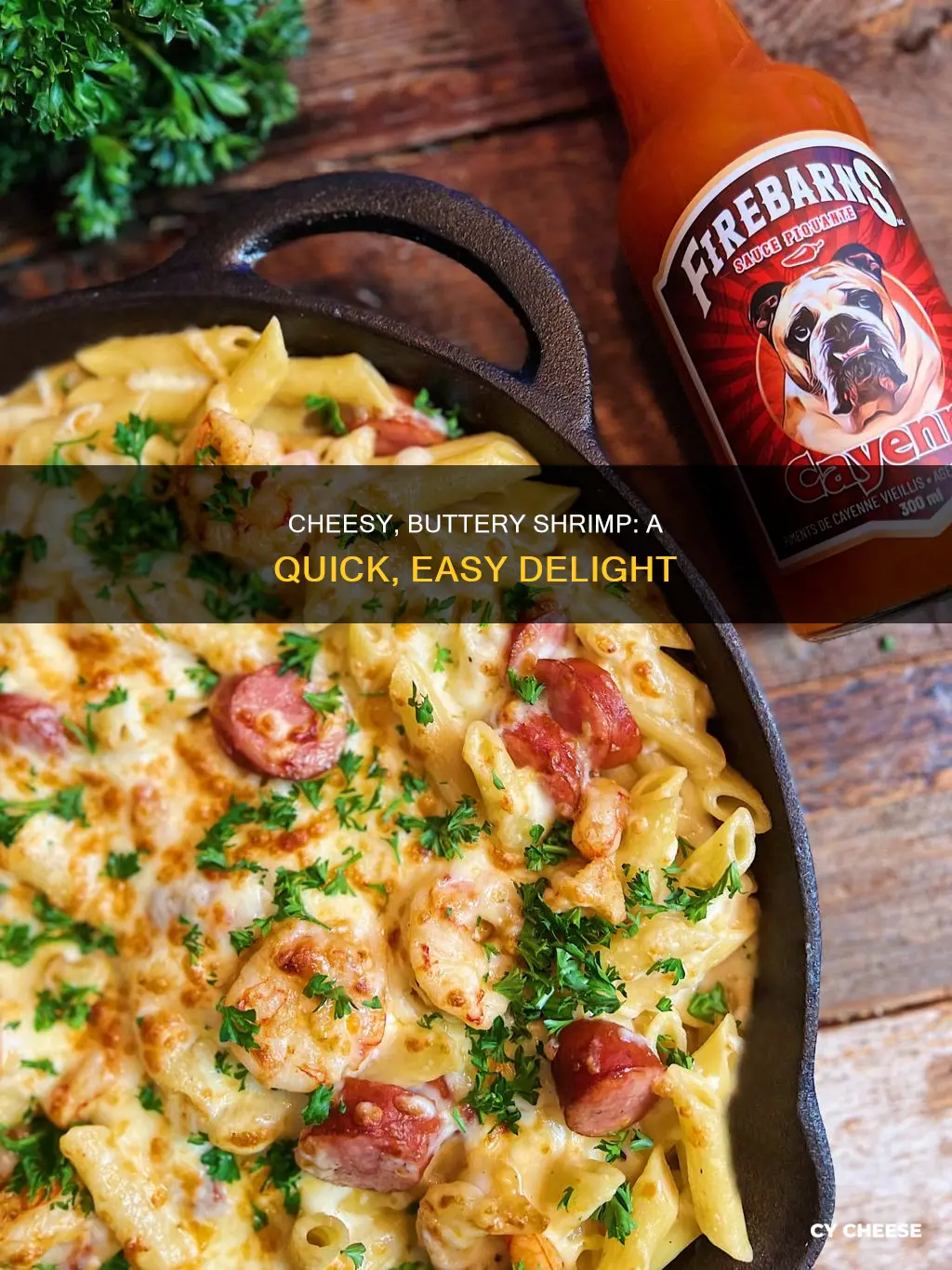 how to cook buttered shrimp with cheese