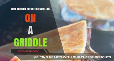 Cooking Cheesy Quesadillas: Griddle Style