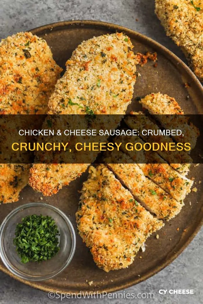 how to cook chicken and cheese crumbed sausage