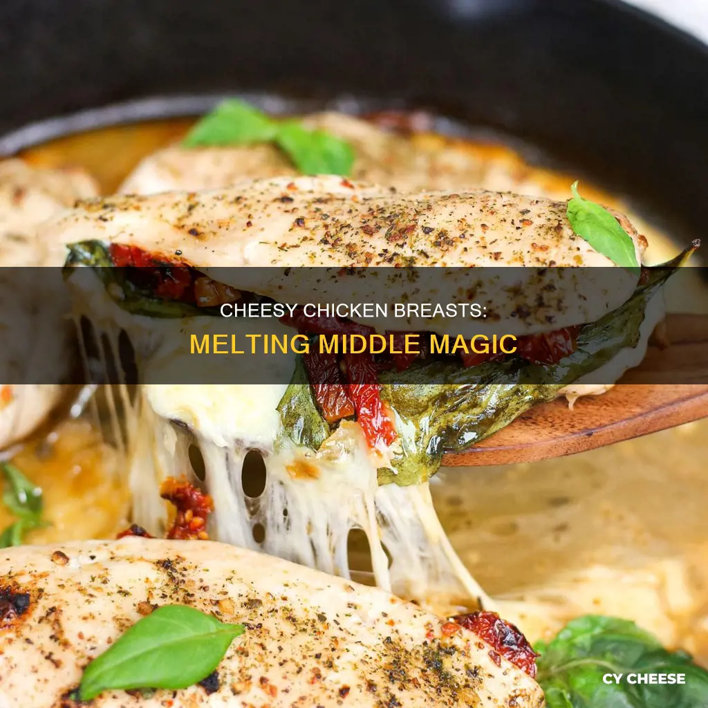 how to cook chicken breast with cheese in the middle