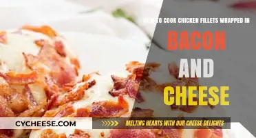 Crispy Chicken Fillets Wrapped in Bacon and Cheese