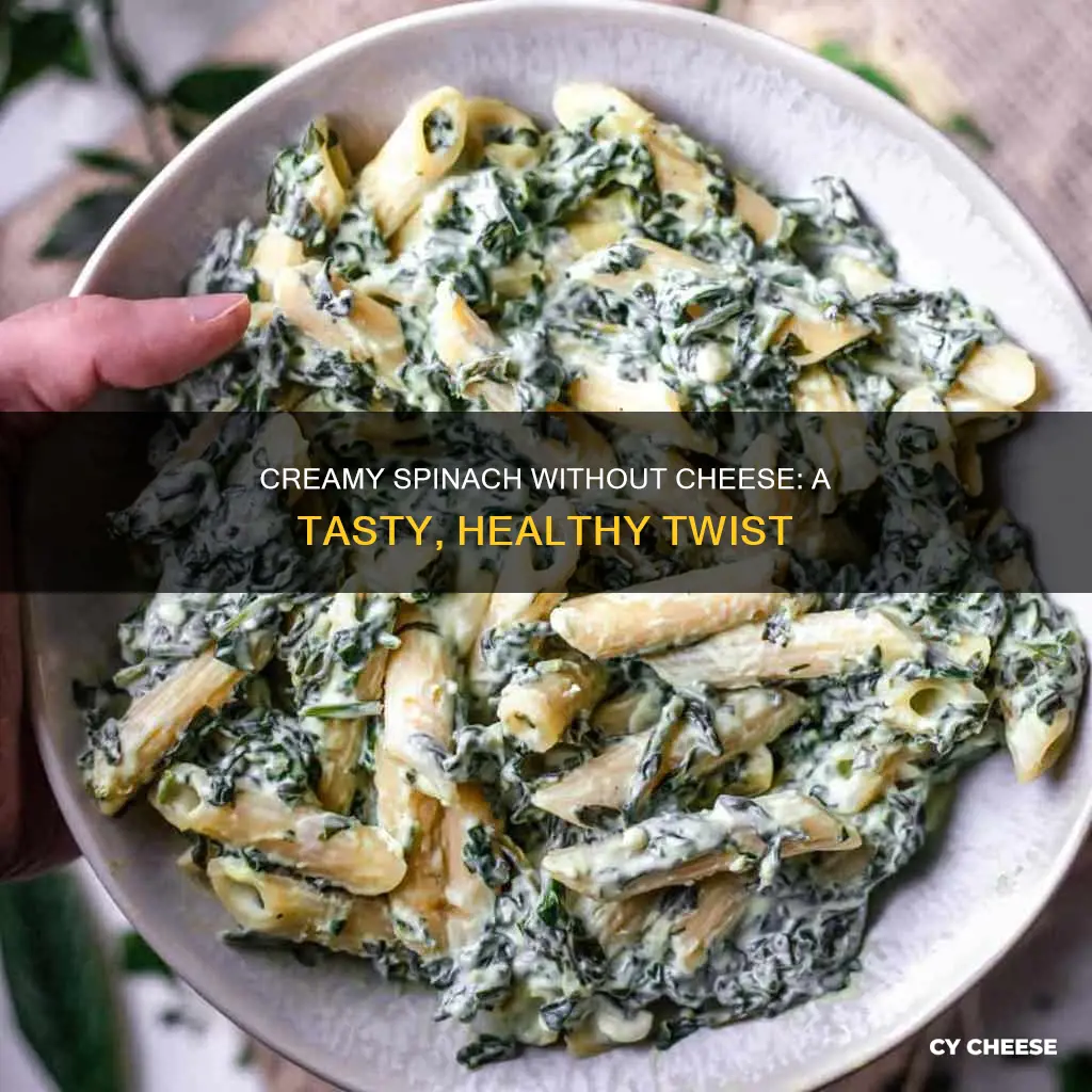 how to cook creamy spinach without cheese