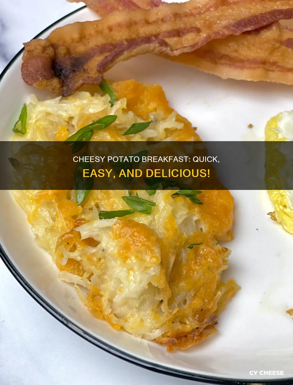 how to cook cubed cooked potatoes with cheese for breakfast