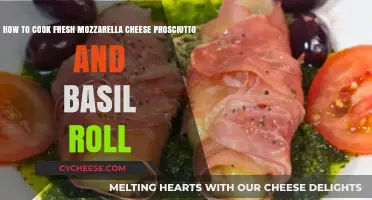 Fresh Mozzarella, Prosciutto, Basil Roll: A Tasty Italian Treat