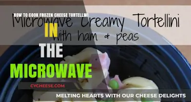 Quick Frozen Cheese Tortellini: Microwave Magic