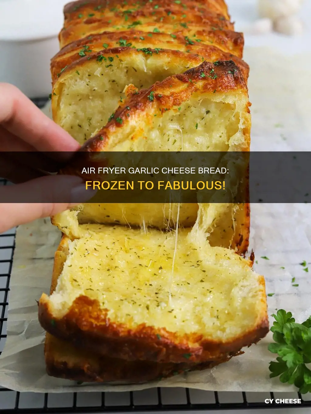 how to cook frozen garlic cheese bread in air fryer