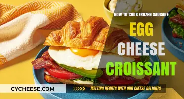 Delicious Breakfast: Frozen Sausage, Egg, Cheese Croissant