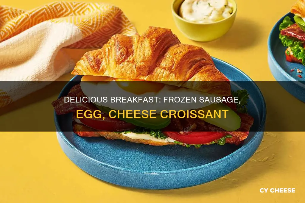 how to cook frozen sausage egg cheese croissant