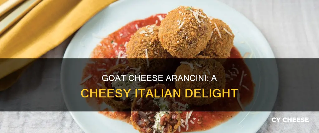 how to cook goat cheese arancini balls