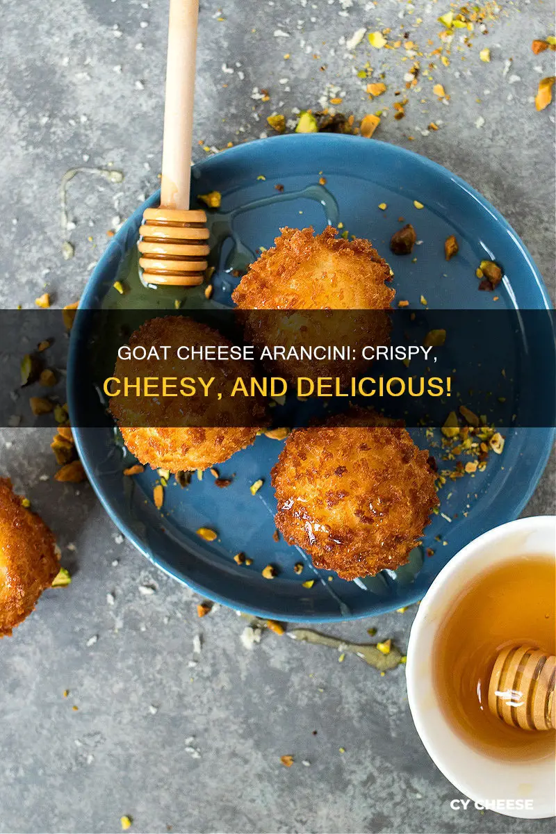 how to cook goat cheese arancini balls