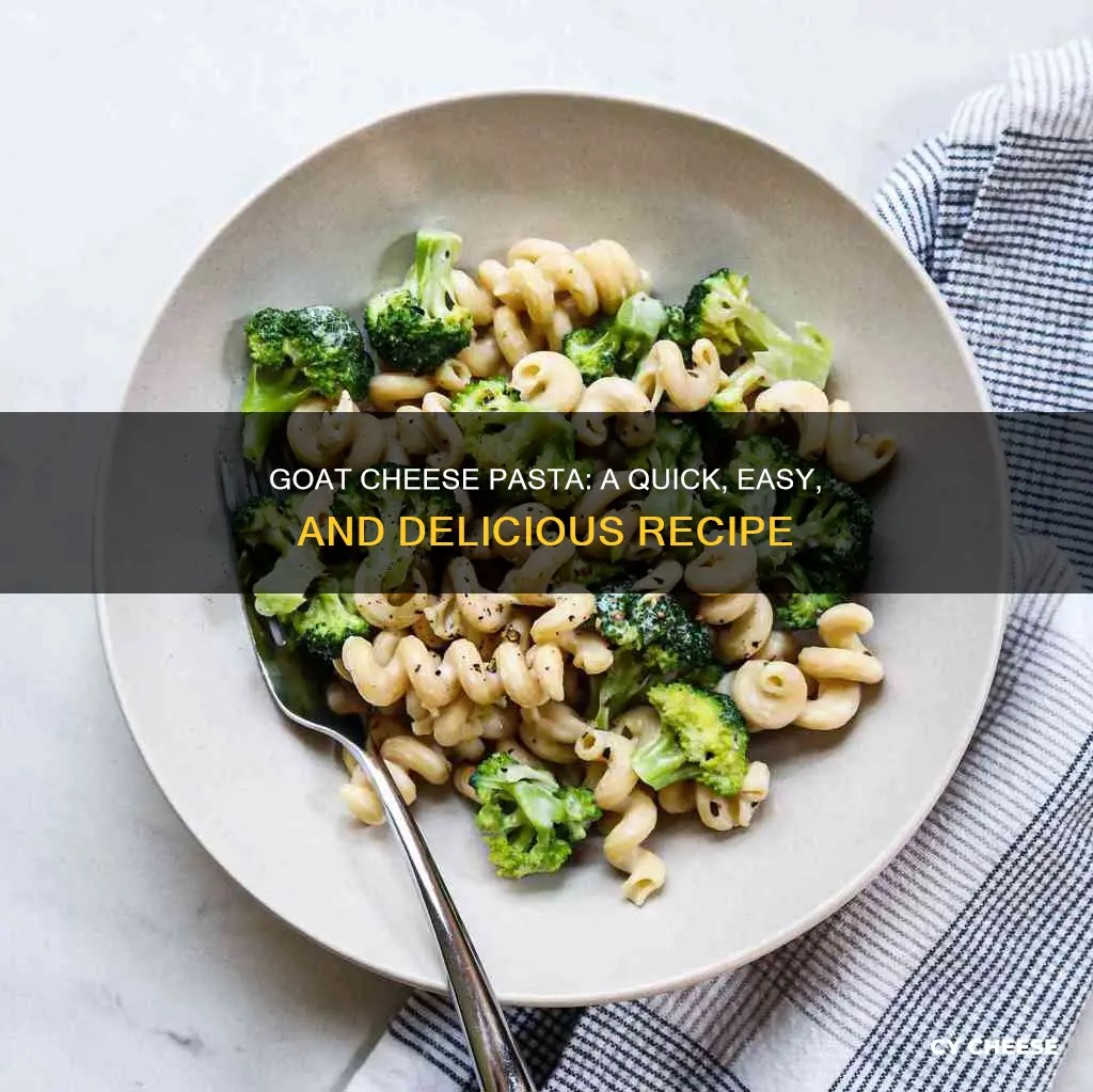 how to cook goats cheese pasta