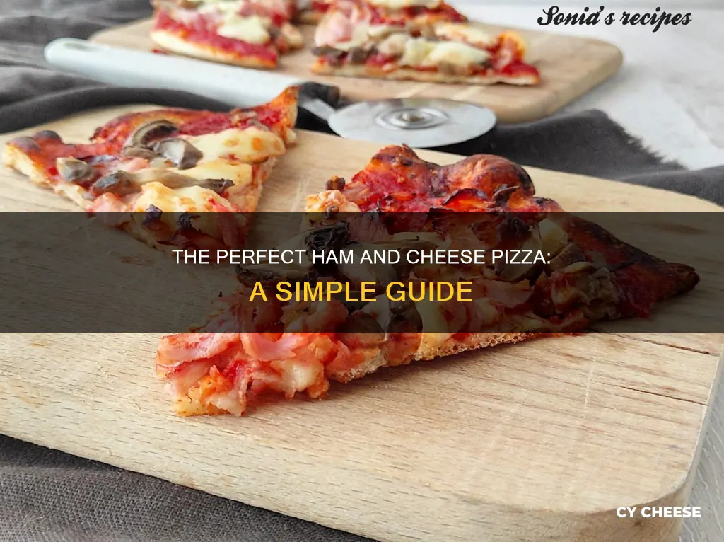 how to cook ham and cheese pizza