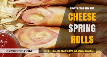 Spring Rolls: Ham & Cheese Style