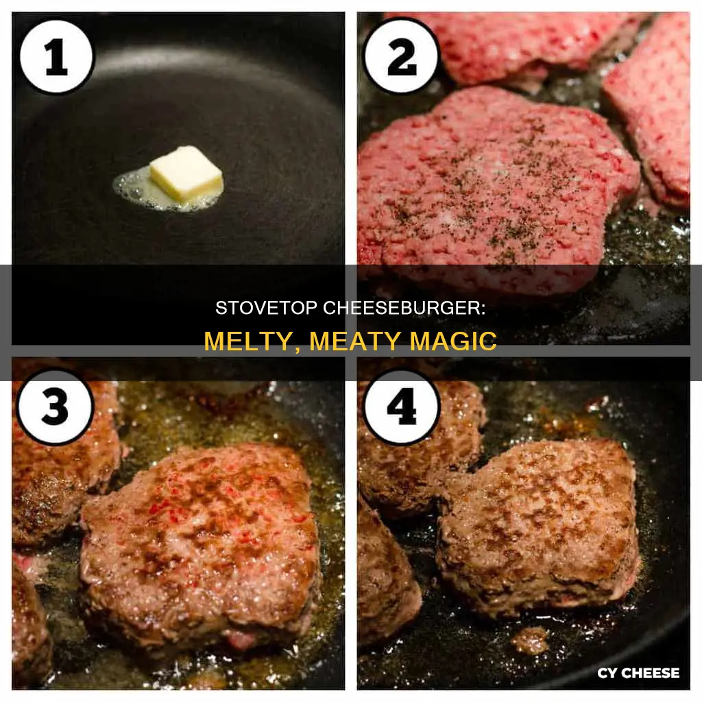how to cook hamburger with melted cheese on stove