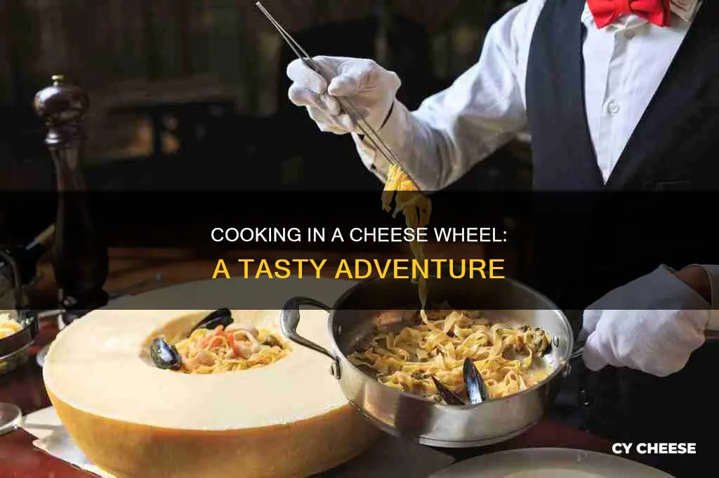 how to cook in a cheese wheel