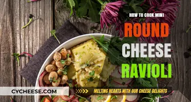 Cooking Mini Round Ravioli: Cheesy Goodness