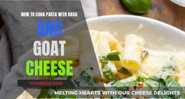 Delightful Pasta Fusion: Basil and Goat Cheese Bliss