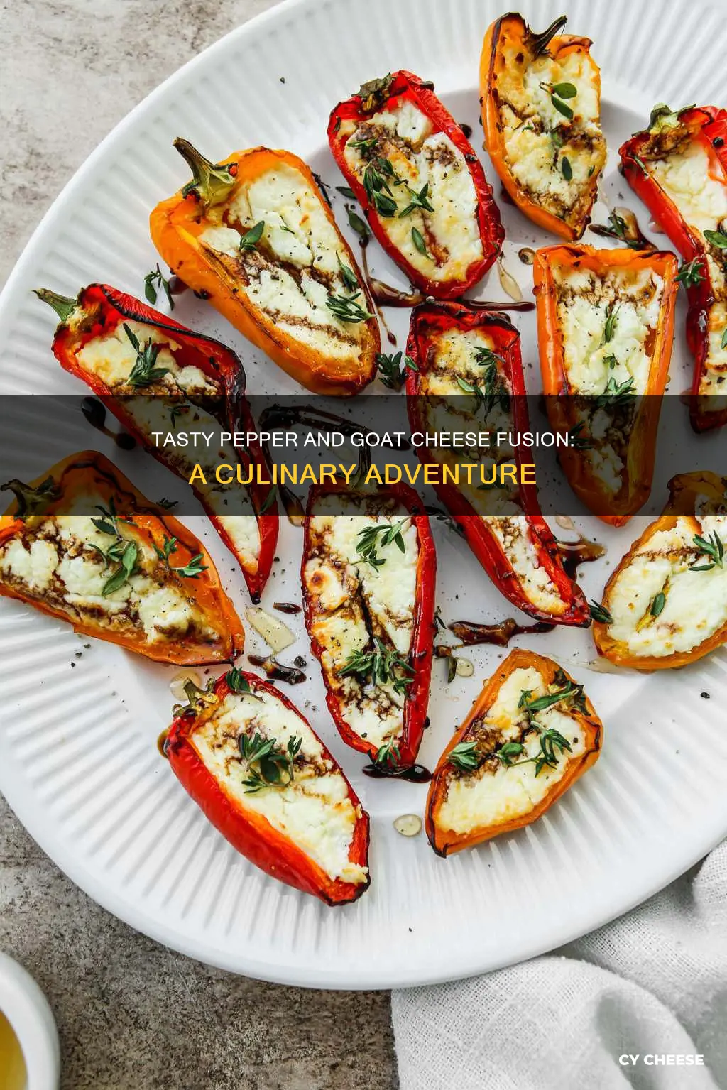 how to cook pepper with goat cheese