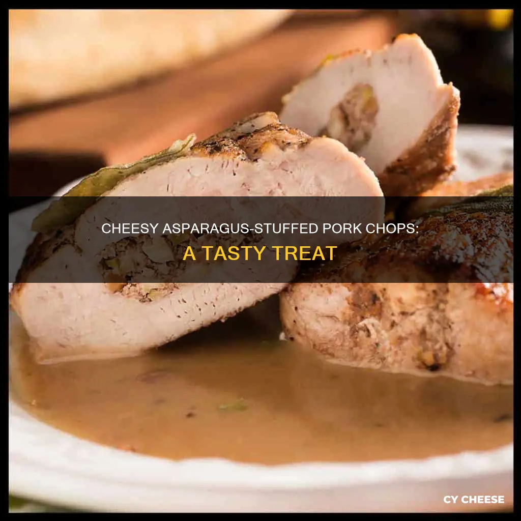 how to cook pork chops stuffed with cheese and asparagus