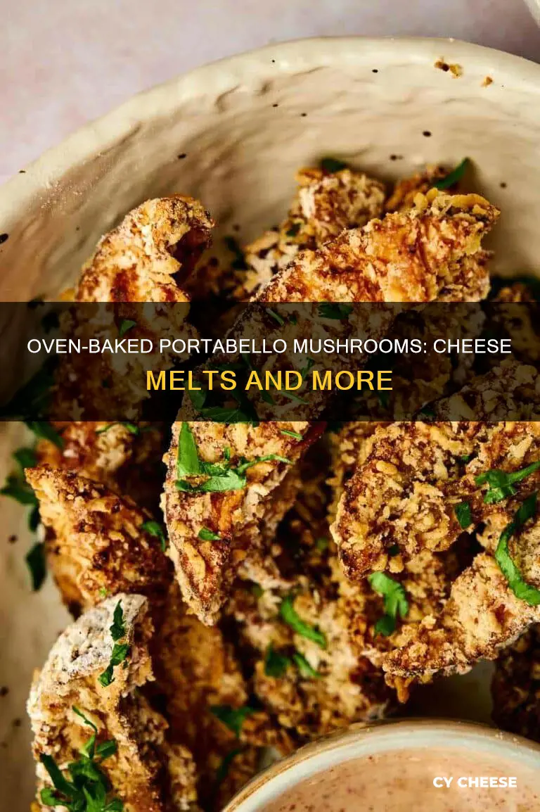 how to cook portabello mushrooms in oven with cheese