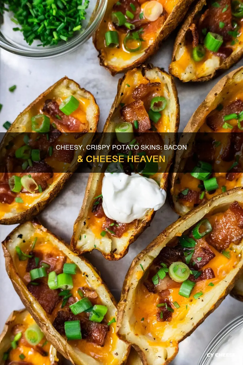 how to cook potato skins with cheese and bacon