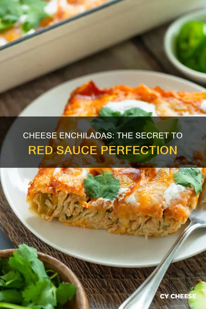 how to cook red sauce cheese enchiladas