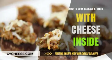 Cooking Sausages: Cheesy Surprises Inside!