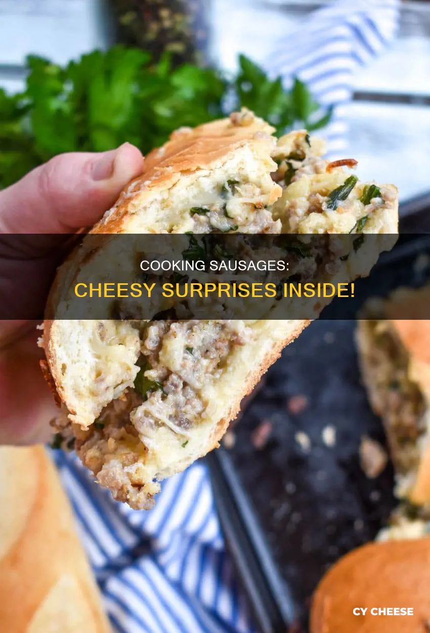 how to cook sausage stuffed with cheese inside