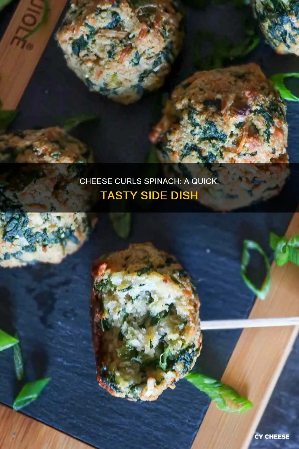 how to cook spinach with cheese curls