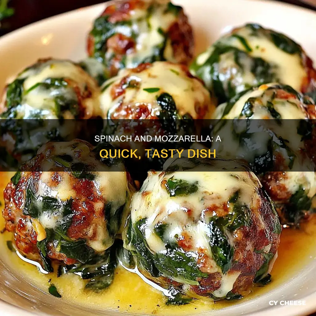 how to cook spinach with mozzarella cheese