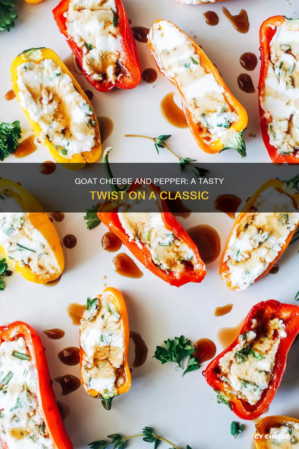 how to cook stuffed peppers with goats cheese