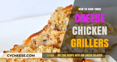 Cheesy Chicken Grillers: A Three-Cheese Delight
