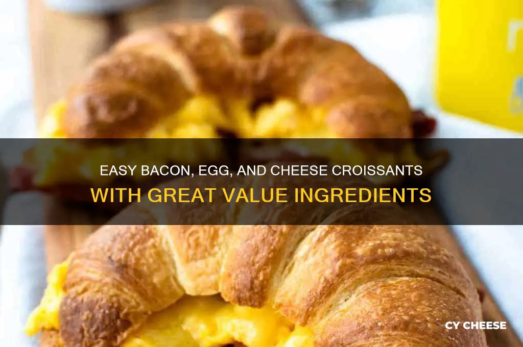 how to cookgreat value bacon agg and cheese crossaints