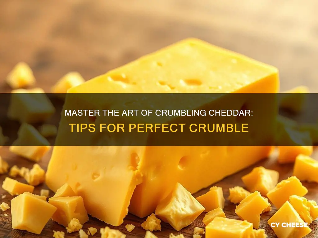 how to crumble cheddar cheese