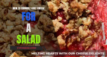 The Art of Crumbling Goat Cheese for Salads