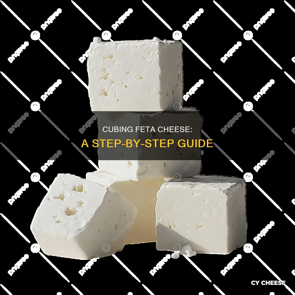 how to cube feta cheese