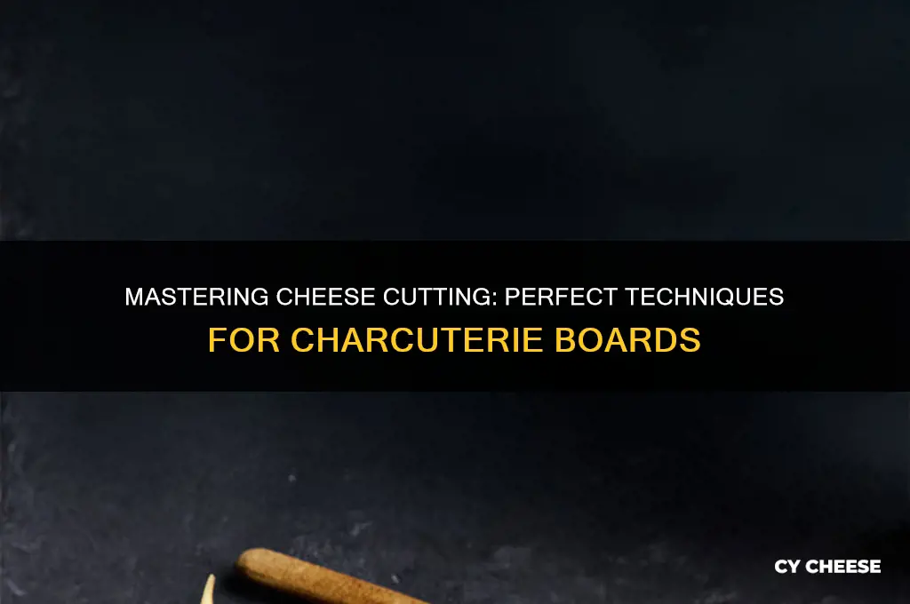 how to cut a block of cheese for charcuterie