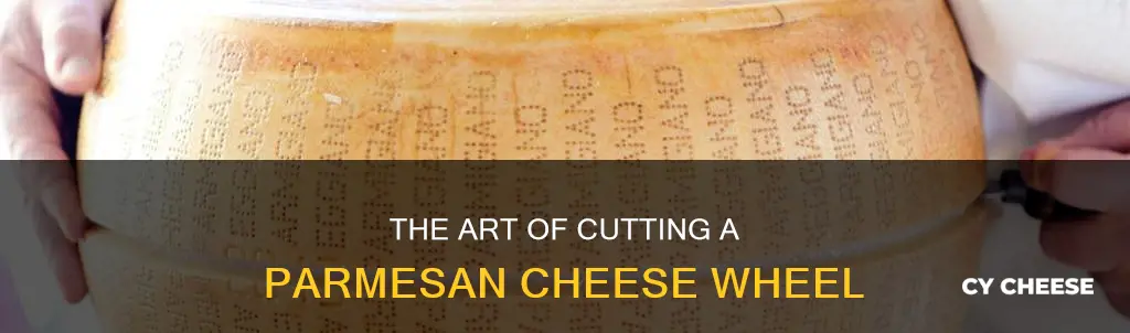 how to cut a parmesan cheese wheel