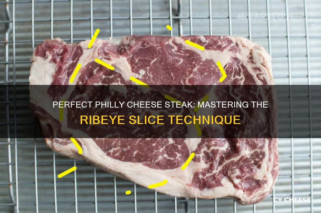how to cut a ribeye for philly cheese steak