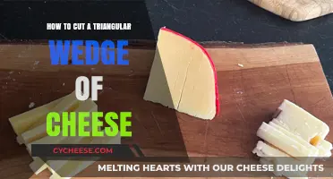 Mastering the Art of Cutting a Perfect Triangular Cheese Wedge