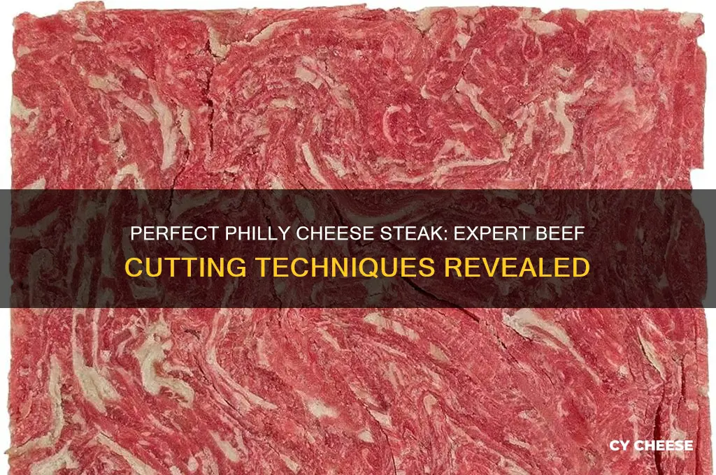 how to cut beef for philly cheese steak