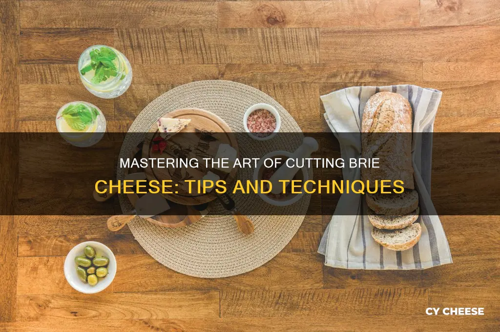 how to cut brie cheese