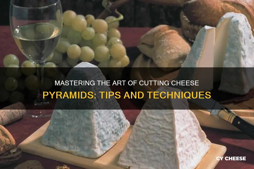 how to cut cheese pyramid