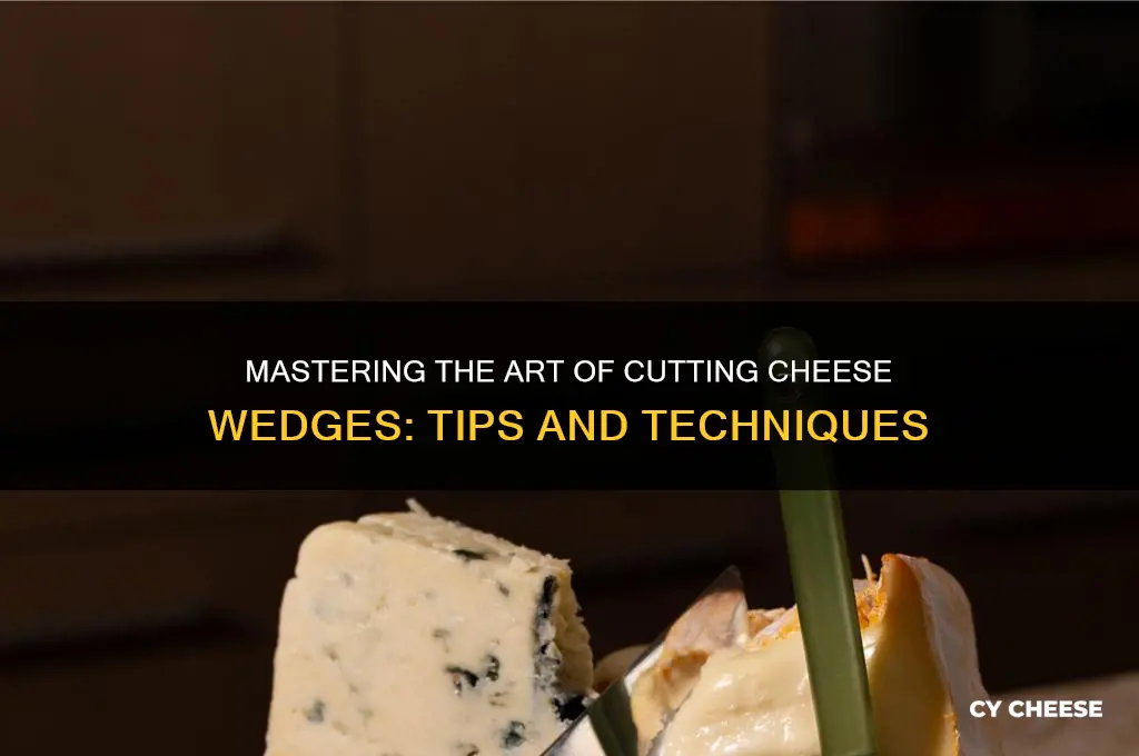 how to cut cheese wedges