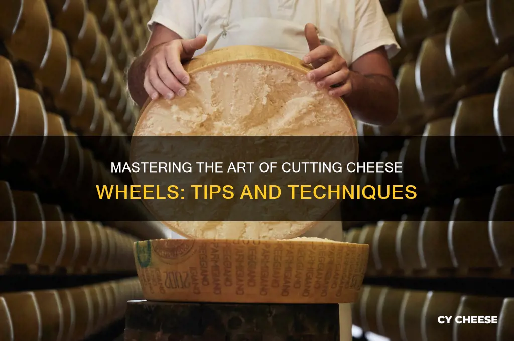 how to cut cheese wheel