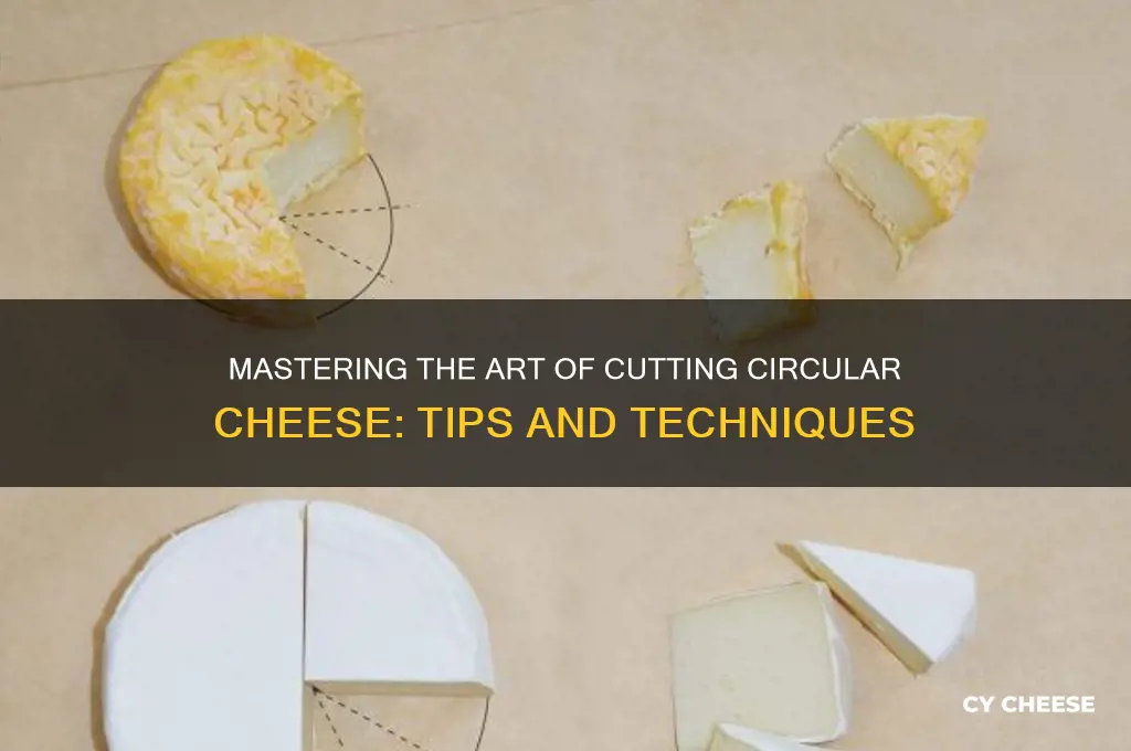 how to cut circular cheese