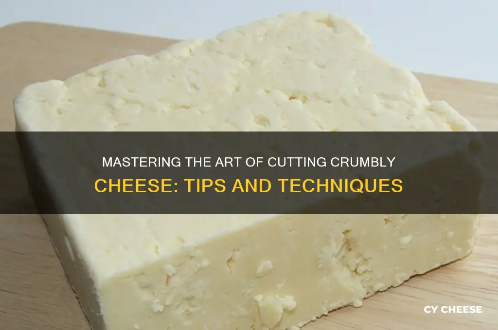 how to cut crumbly cheese