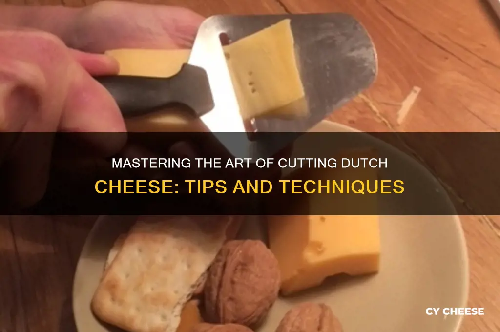 how to cut dutch cheese