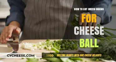 Perfectly Chopped Green Onions for Your Creamy Cheese Ball Recipe