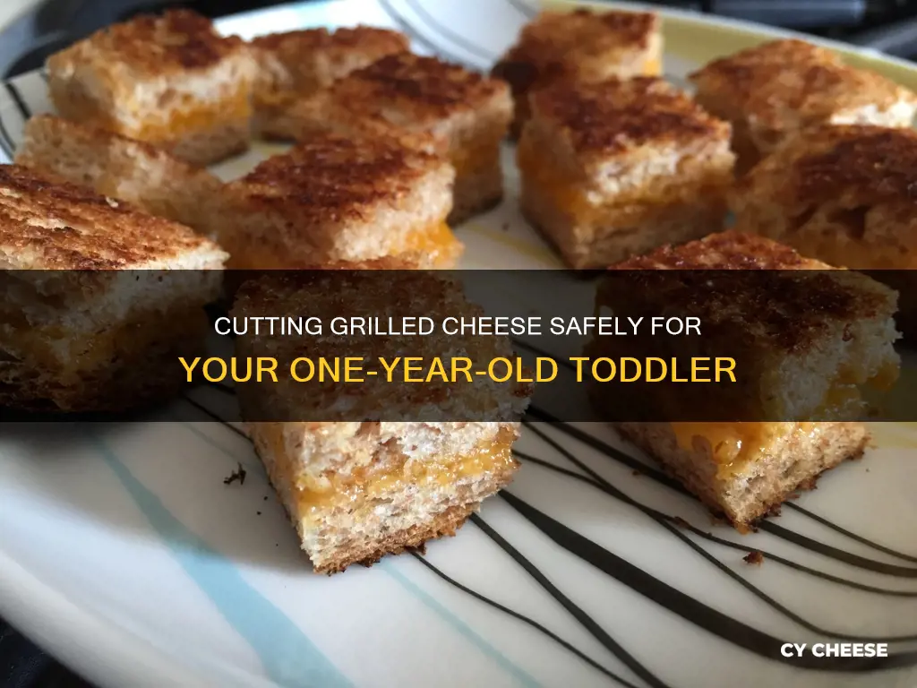 how to cut grilled cheese for 1 year old